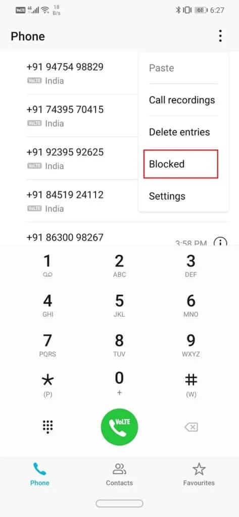 From-the-drop-down-menu-select-the-Blocked-option-473x1024-1 كيفية إلغاء حظر رقم هاتف على Android