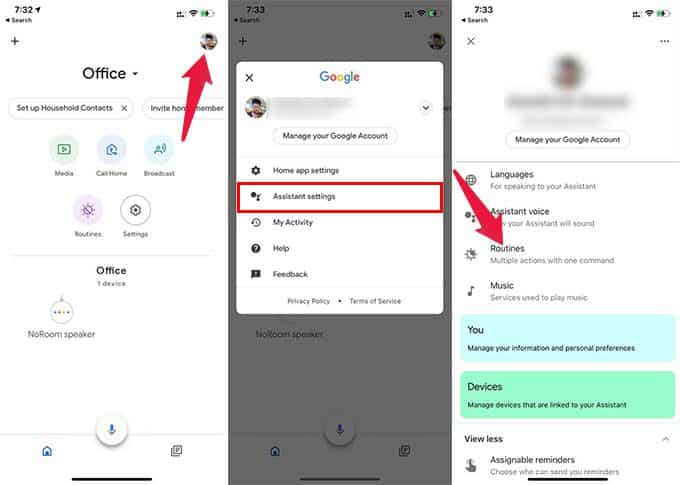 Google-Home-Routines-Settings-iPhone كيف تنظم عملك من المنزل باستخدام Google Home Routine