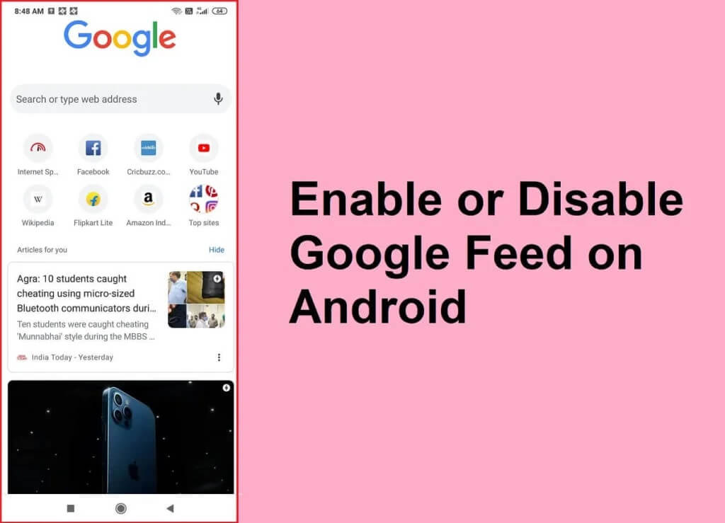 كيفية تمكين أو تعطيل Google Feed على Android - %categories