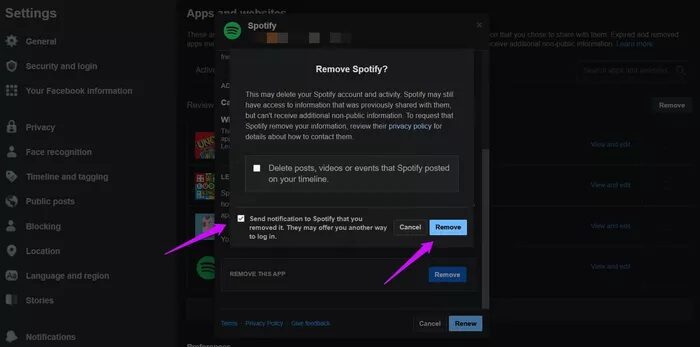 كيفية إلغاء ربط Spotify بحساب Facebook - %categories
