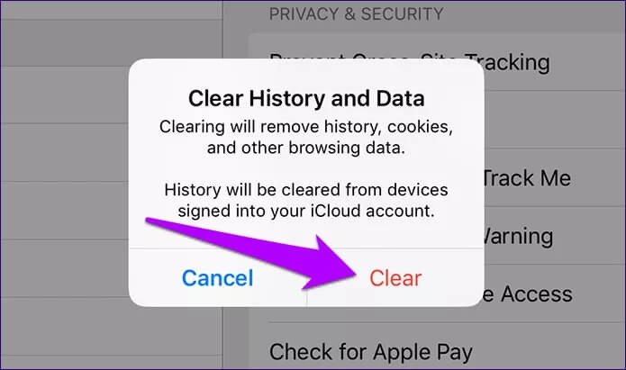 IOS-12-Safari-Clear-Cache-4_4d470f76dc99e18ad75087b1b8410ea9 كيفية مسح ذاكرة التخزين المُؤقت لـ Safari و السجل على iOS 12