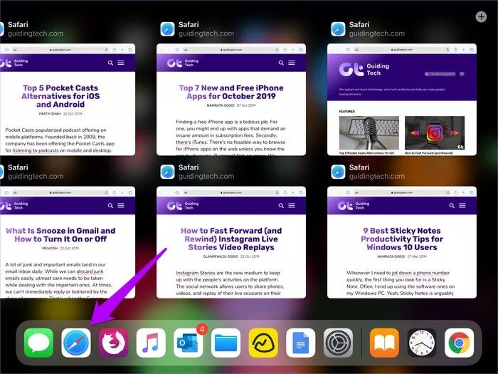 أفضل 7 طرق للتبديل بين التطبيقات أثناء تعدد المهام Mul­ti­task­ing في iPadOS - %categories