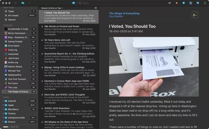 NetNewsWire-RSS-News-Reader-Mac_935adec67b324b146ff212ec4c69054f أفضل 5 تطبيقات لقارئ أخبار RSS لنظام التشغيل Mac