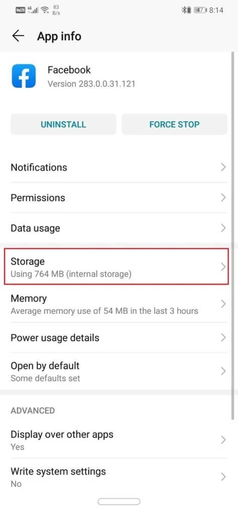 Now-click-on-the-Storage-option-473x1024-1 إصلاح صفحة Facebook الرئيسية لا يتم تحميلها بشكل صحيح