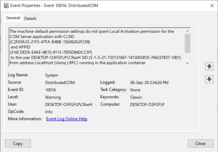On-the-General-tab-of-the-following-dialog-box-you-will-find-information-768x536-1 إصلاح خطأ شاشة الموت الحمراء (RSOD) على نظام التشغيل Windows 10