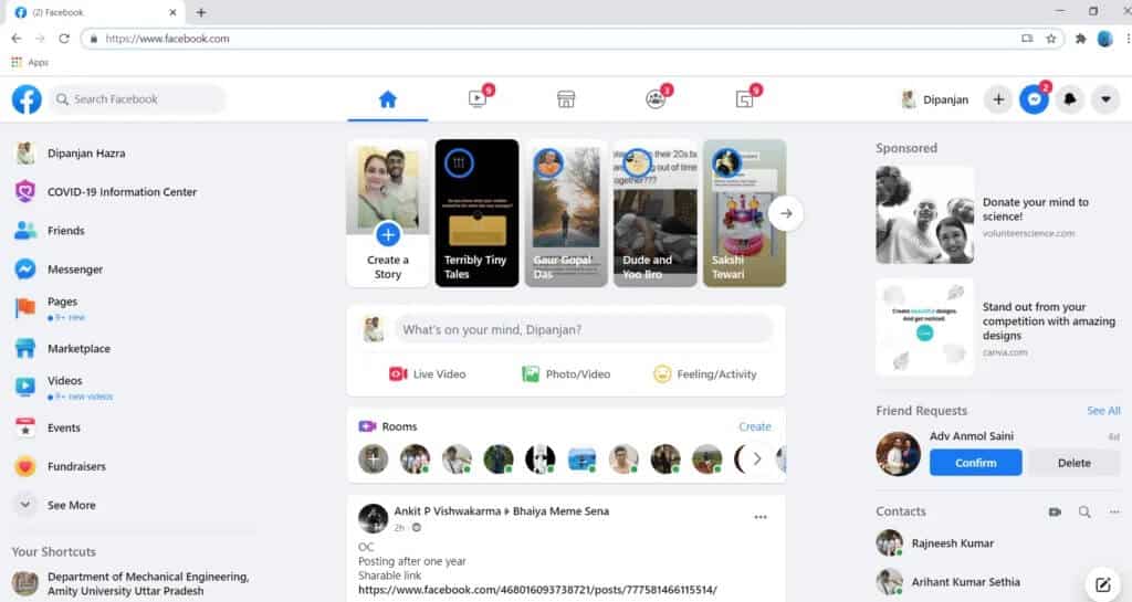 Open-Facebook-on-your-computer-and-log-in-to-your-account-1024x545-1 إصلاح صفحة Facebook الرئيسية لا يتم تحميلها بشكل صحيح