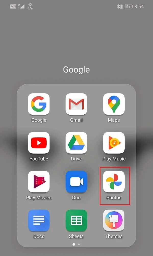 Open-the-Google-Photos-app-1 كيفية إصلاح مشكلة Google Photos تعرض صورًا فارغة