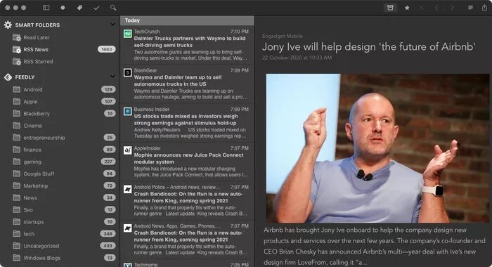 أفضل 5 تطبيقات لقارئ أخبار RSS لنظام التشغيل Mac - %categories