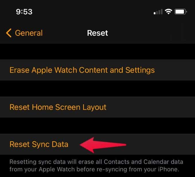 Reset-Sync-Data-Apple-Watch كيفية إجبار Apple Watch على المزامنة مع iPhone