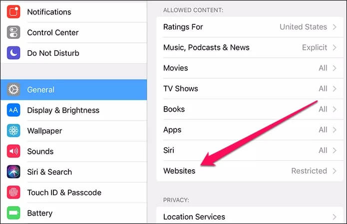 Safari-Clear-History-and-Website-Data-Grayed-Out-3_4d470f76dc99e18ad75087b1b8410ea9 كيفية إصلاح مسح السجل وبيانات موقع الويب لـ Safari غير نشط على iPhone / iPad