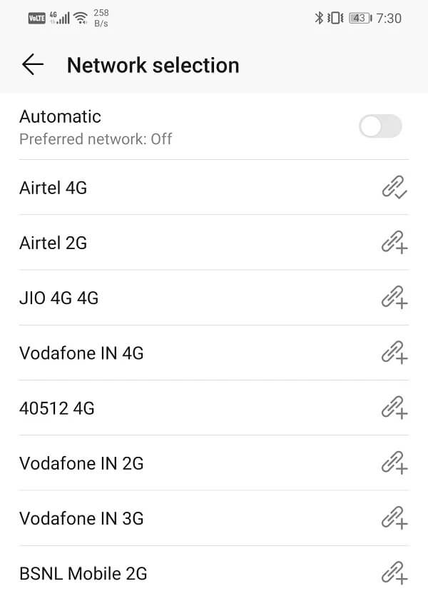Select-the-network-that-says-4G-or-3G-next-to-it كيفية زيادة سرعة الإنترنت على هاتف Android الخاص بك