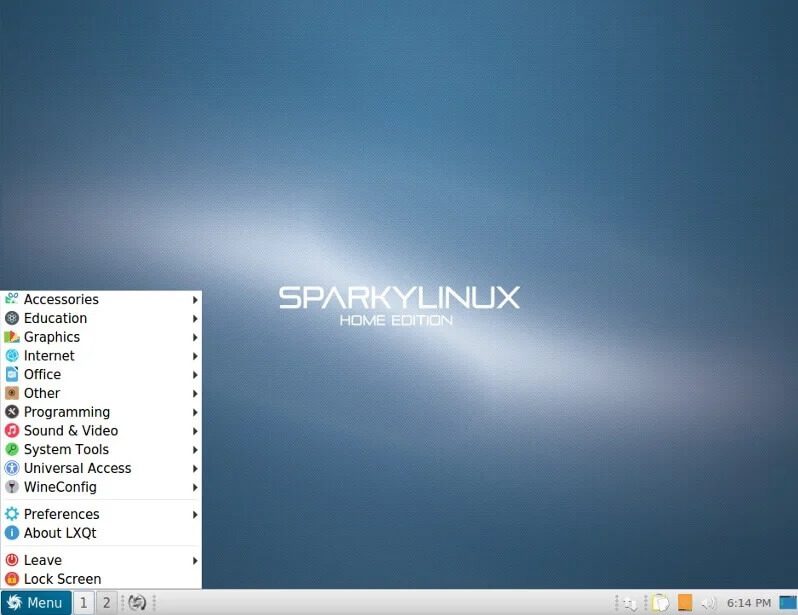 Sparky-Linux 20 من أفضل توزيعات Linux خفيفة الوزن لعام 2021