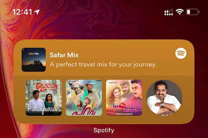 Spotify-Widget-Now-Playing-on-iPhone-Home-Screen كيفية الحصول على Spotify Widget على شاشة iPhone الرئيسية