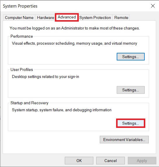 Switch-to-the-Advanced-tab-and-click-on-the-Settings-button 5 طرق لإلغاء تثبيت Avast Antivirus تمامًا في Windows 10
