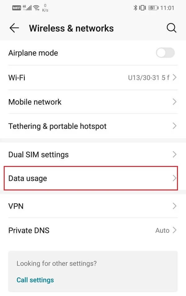Tap-on-Data-Usage كيفية زيادة سرعة الإنترنت على هاتف Android الخاص بك