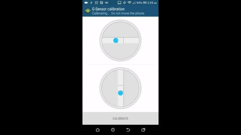 Tap-on-the-Calibrate-button-without-moving-the-phone-or-disturbing-its-alignment-768x432-1 كيفية إصلاح عدم عمل التدوير التلقائي على Android