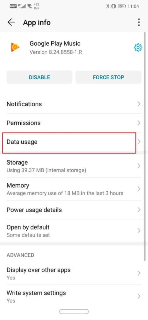 Tap-on-the-Data-usage-option-473x1024-1 كيفية إصلاح مشكلة Google Photos تعرض صورًا فارغة