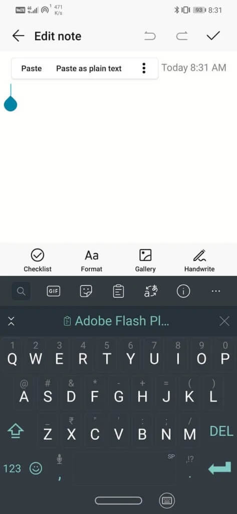 Tap-on-the-Paste-option-473x1024-1 كيفية استخدام النسخ واللصق على Android
