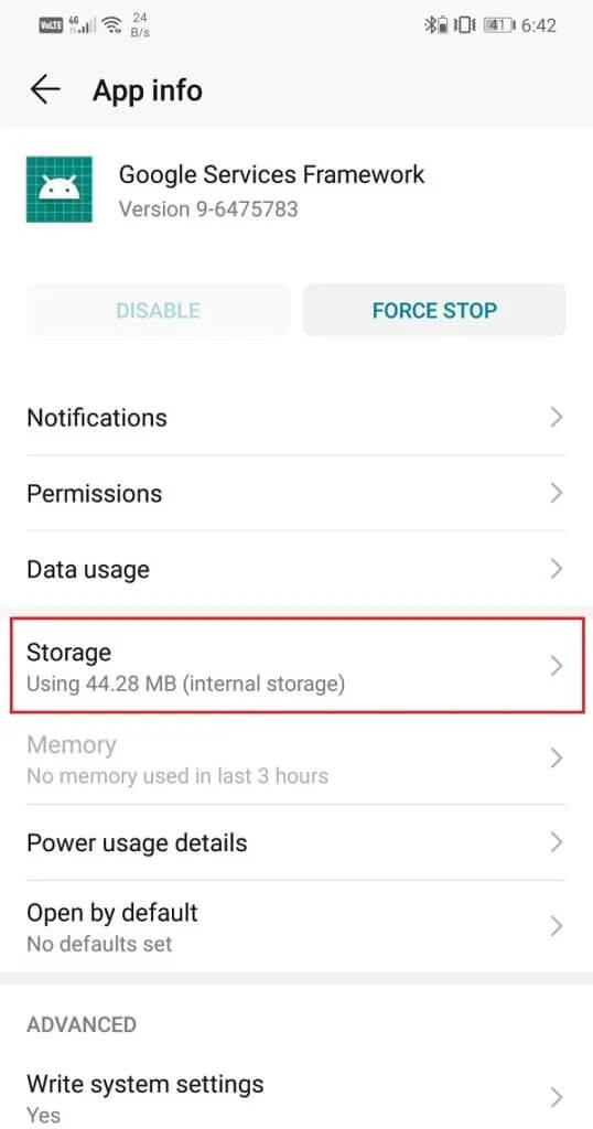 Tap-on-the-Storage-option-1-538x1024-1 كيفية تمكين أو تعطيل Google Feed على Android