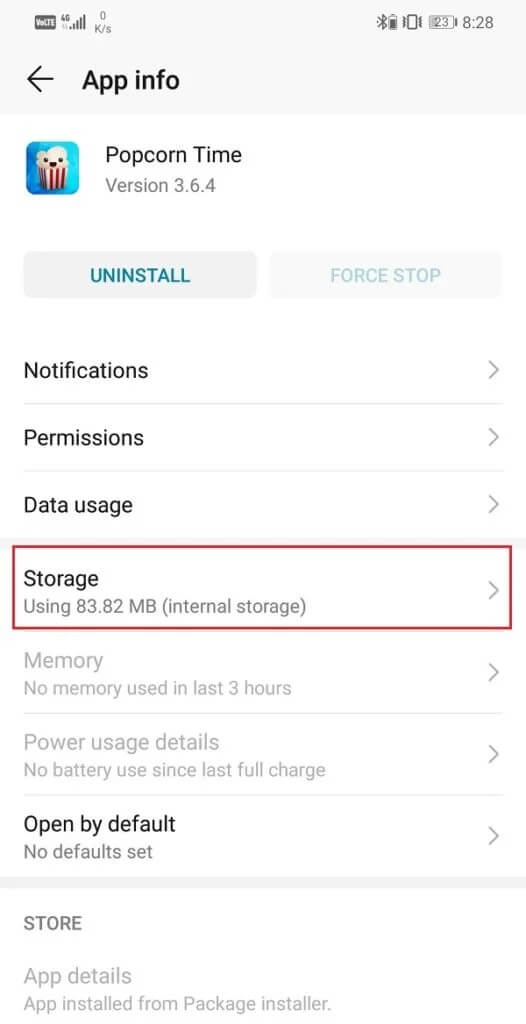 Tap-on-the-Storage-option-526x1024-1 كيفية إصلاح عدم عمل التدوير التلقائي على Android