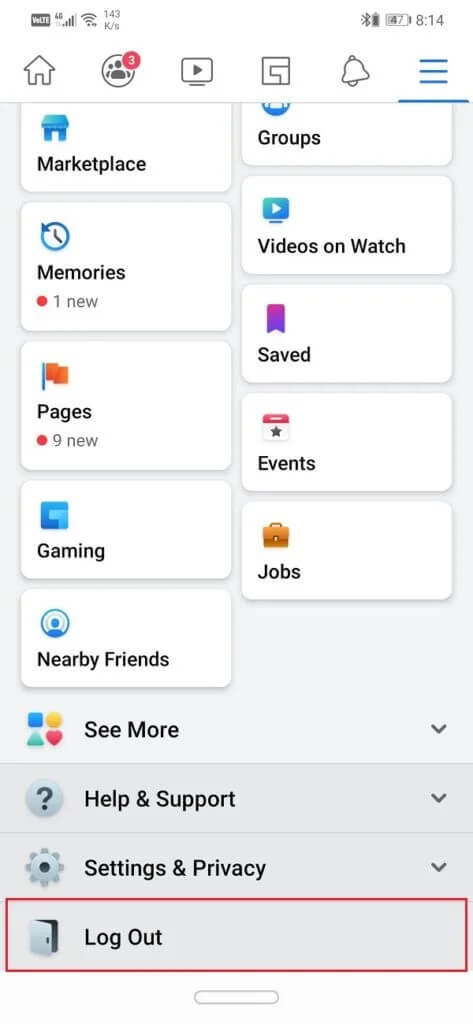Tap-on-the-menu-icon-three-horizontal-lines-on-the-top-right-hand-side-473x1024-1 إصلاح صفحة Facebook الرئيسية لا يتم تحميلها بشكل صحيح
