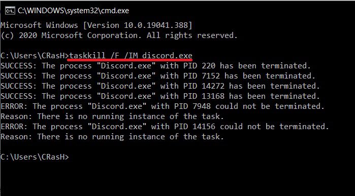 To-Terminate-Discord-type-the-command-in-the-Command-Prompt Discord لا يفتح؟ 7 طرق لإصلاح مشكلة ديسكورد ويب Discord لا يفتح