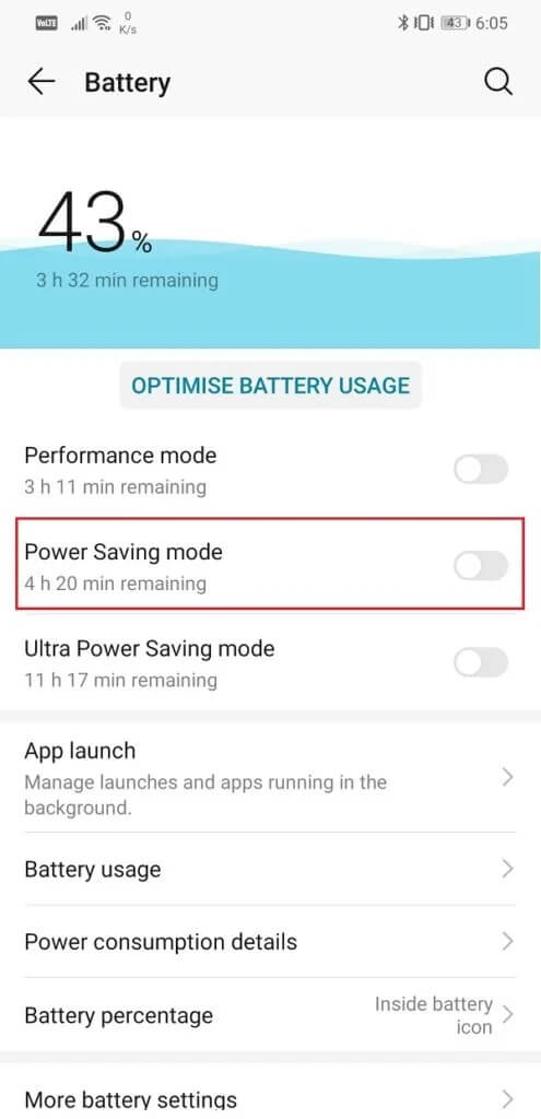 Toggle-switch-next-to-Power-saving-mode-495x1024-1 8 طرق لإصلاح عدم تشغيل Wifi على هاتف Android