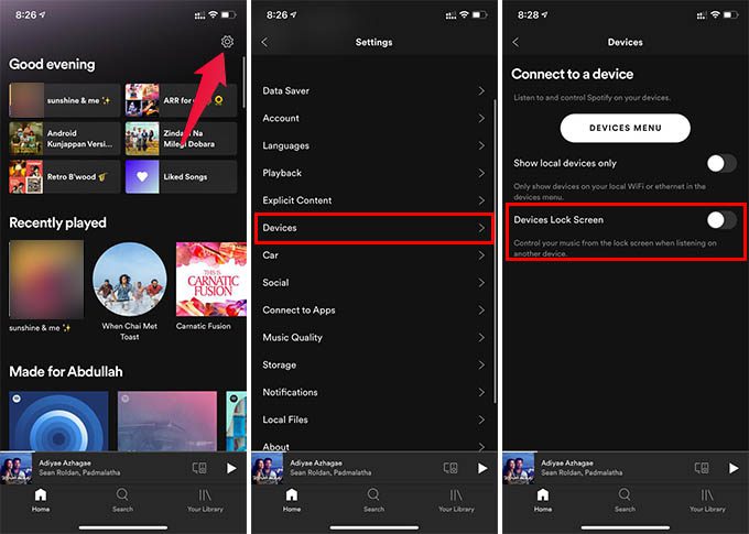 Turn-off-Spotify-Connect-on-iPhone كيفية إيقاف تشغيل Spotify Connect لتعطيل التحكم في الموسيقى لجهاز آخر