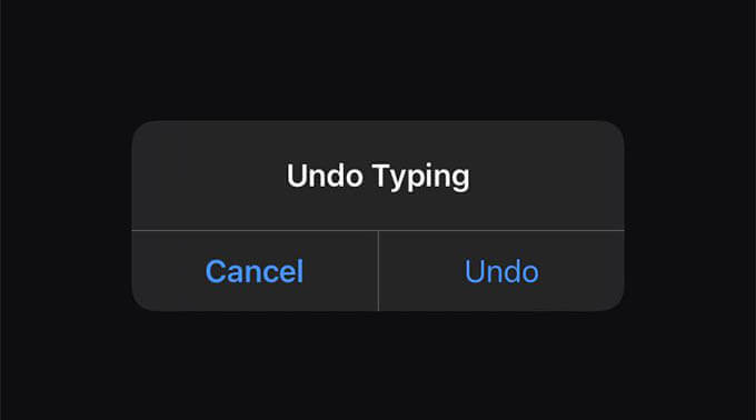 Undo-Typing-on-iPhone كيفية التراجع عن آخر نشاط على iPhone بالضغط على Tapping Back