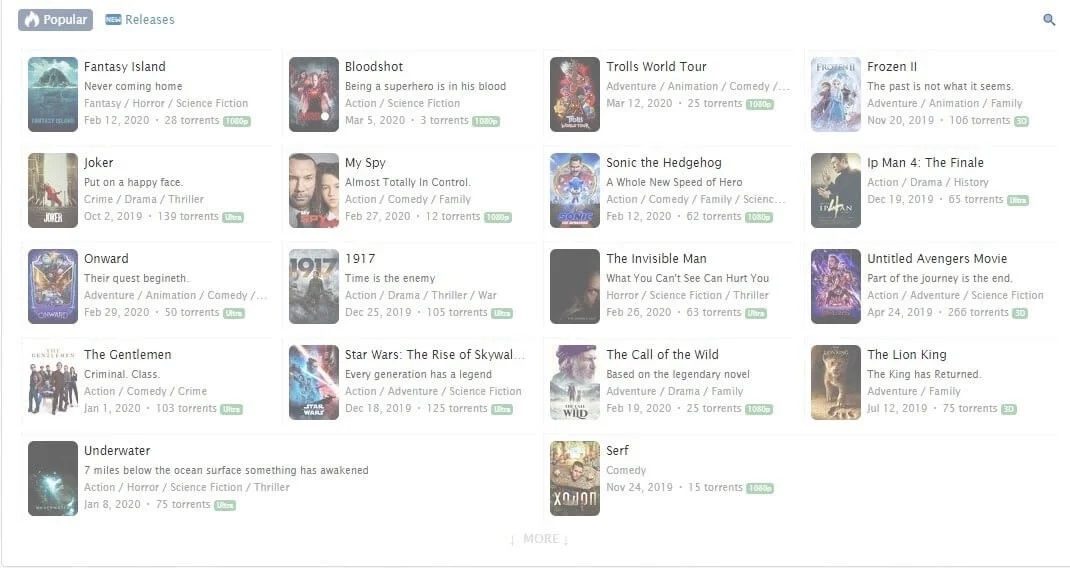 Zooqle أفضل 20 محرك بحث لـ Torrent لا يزال يعمل عام 2021