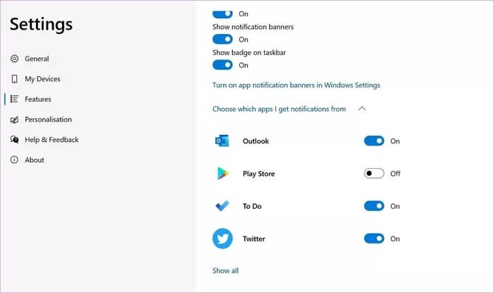 allow-apps-to-send-notification_935adec67b324b146ff212ec4c69054f دليل كامل لإعداد واستخدام Microsoft Your Phone