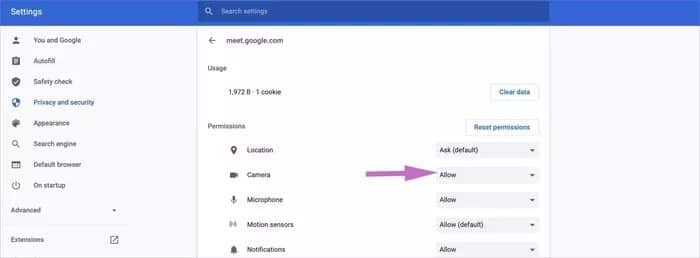 allow-camera_935adec67b324b146ff212ec4c69054f أفضل 7 طرق لإصلاح خطأ فشل كاميرا Google Meet