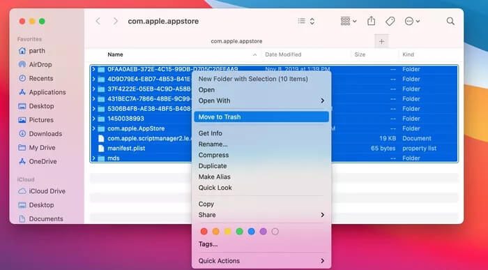 cache-folder_935adec67b324b146ff212ec4c69054f أفضل 7 طرق لإصلاح مشكلة عدم تنزيل التطبيقات من Mac App Store