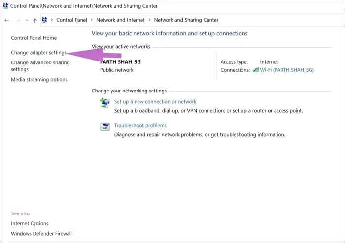 change-adapter-settings_935adec67b324b146ff212ec4c69054f أفضل 9 طرق لإصلاح خطأ Chrome لا يمكن الوصول إلى هذا الموقع