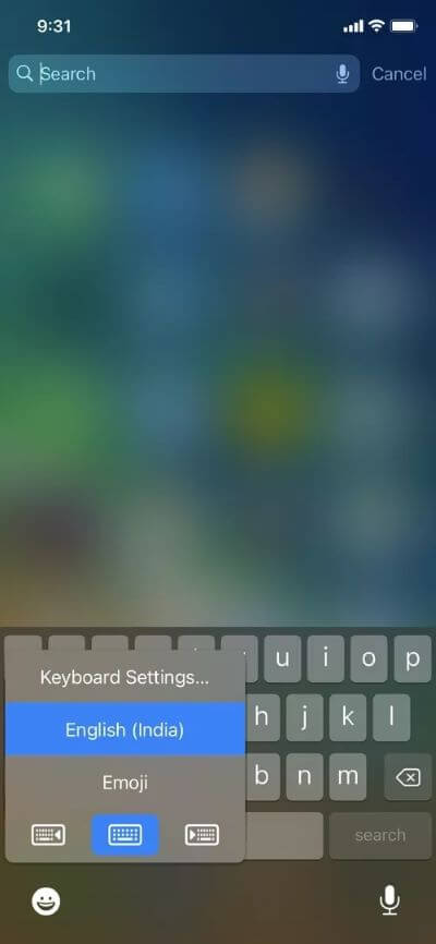 change-keybard_40dd5eab97016030a3870d712fd9ef0f أفضل 7 طرق لإصلاح عدم ظهور لوحة مفاتيح على iPhone