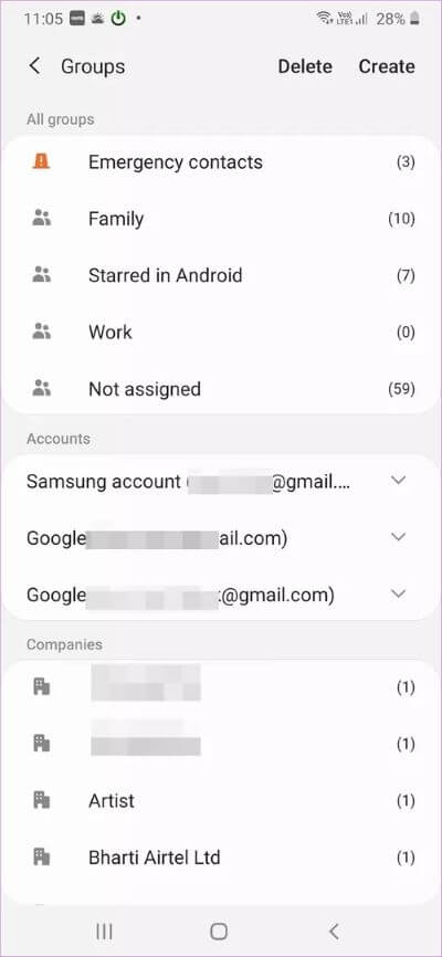 دليل لإنشاء مجموعات جهات اتصال وإدارتها على هواتف Samsung - %categories