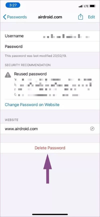delete-password_40dd5eab97016030a3870d712fd9ef0f كيفية إزالة كلمات المرور المحفوظة من iPhone