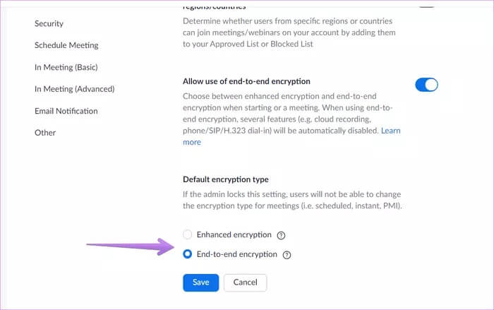 كيفية تمكين وتعطيل التشفير من طرف إلى طرف على Zoom - %categories