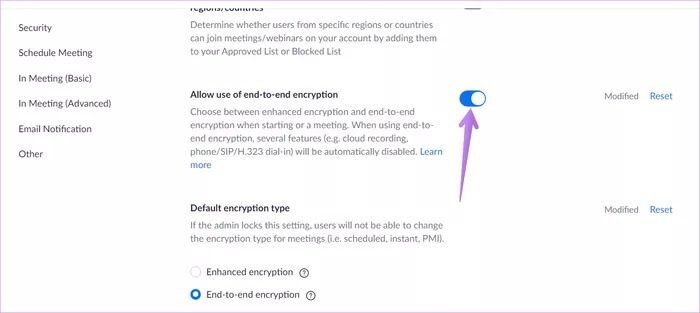 كيفية تمكين وتعطيل التشفير من طرف إلى طرف على Zoom - %categories