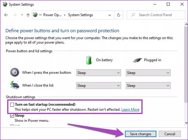 fix-windows-10-pc-automatically-restarting-after-shutdown-05_4d470f76dc99e18ad75087b1b8410ea9 أفضل 4 طرق لإصلاح إعادة التشغيل التلقائي بعد إيقاف التشغيل لجهاز الكمبيوتر Windows 10