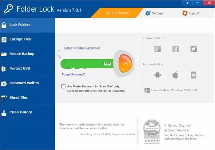 folder-lock-master-password_935adec67b324b146ff212ec4c69054f دليل لحماية المجلدات بكلمة مرور في Windows 10