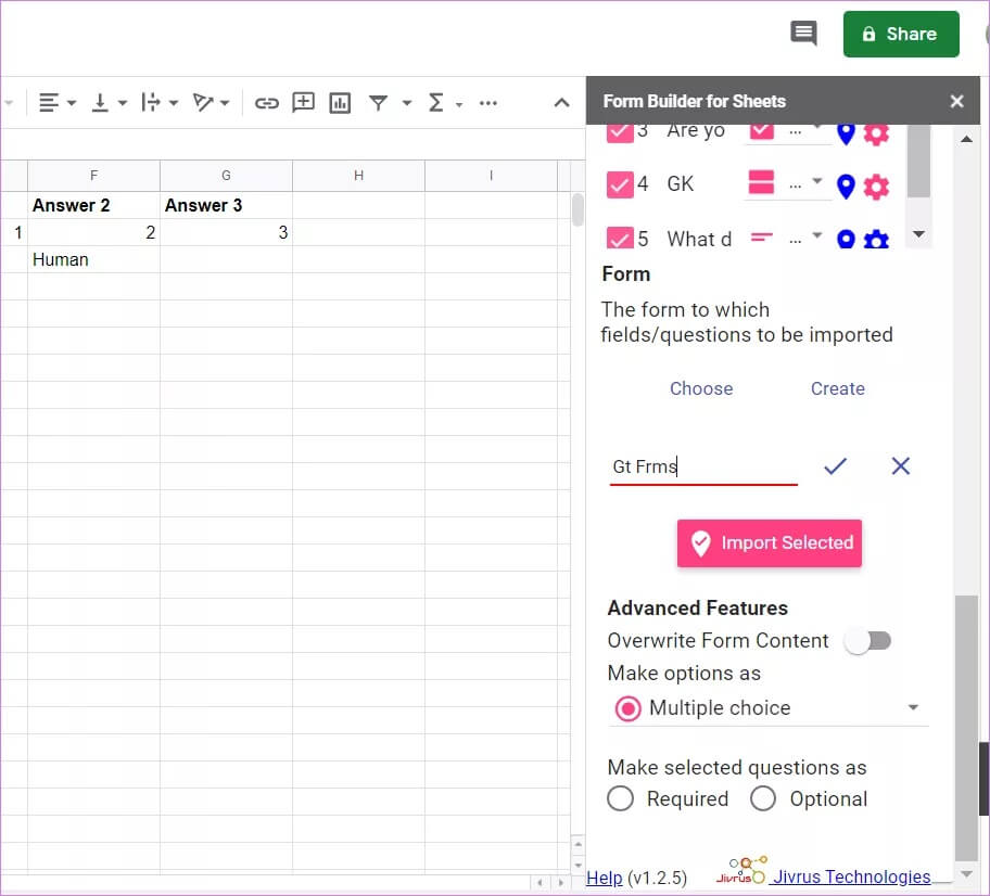 أفضل طريقتين لاستيراد الأسئلة إلى Google Forms من Google Sheets - %categories