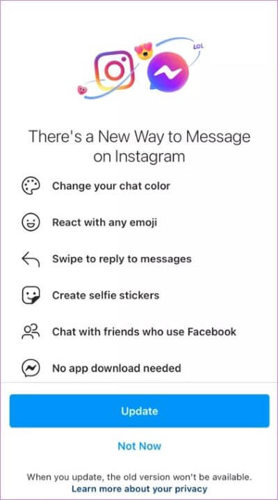 instagram-chat-themes-not-working-android-iphone-5_935adec67b324b146ff212ec4c69054f أفضل 7 طرق لإصلاح عدم عمل سمات دردشة Instagram على Android و iOS