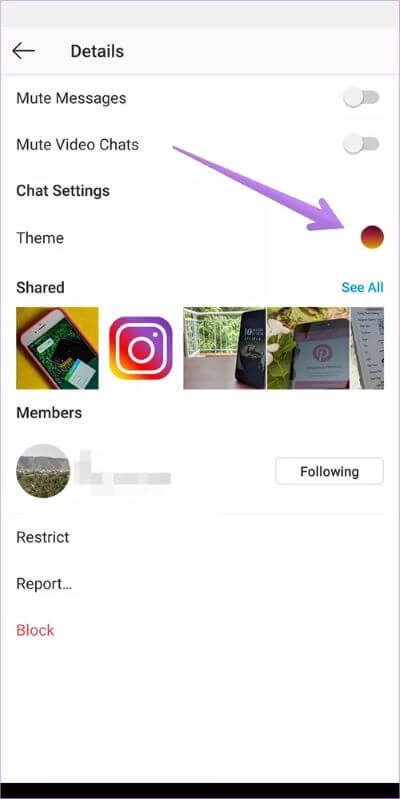 instagram-chat-themes-not-working-android-iphone-9_40dd5eab97016030a3870d712fd9ef0f أفضل 7 طرق لإصلاح عدم عمل سمات دردشة Instagram على Android و iOS