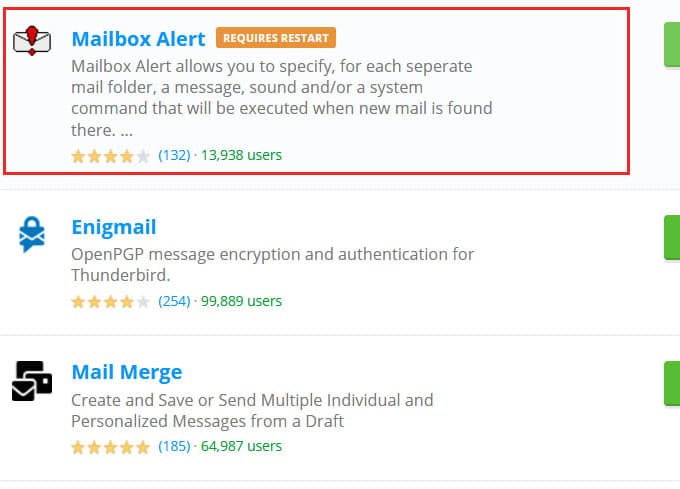 mailbox-Alert-Add-on-in-Thunderbird كيفية قفل جهاز الكمبيوتر Windows 10 عن بُعد من أي مكان