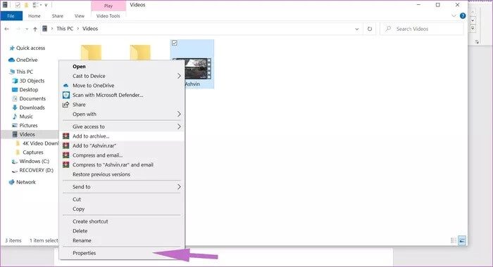 open-properties_935adec67b324b146ff212ec4c69054f دليل لحماية المجلدات بكلمة مرور في Windows 10