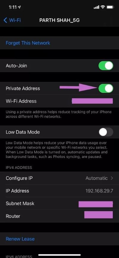 private network 40dd5eab97016030a3870d712fd9ef0f - 11 من أفضل ميزات الخصوصية في iOS 14