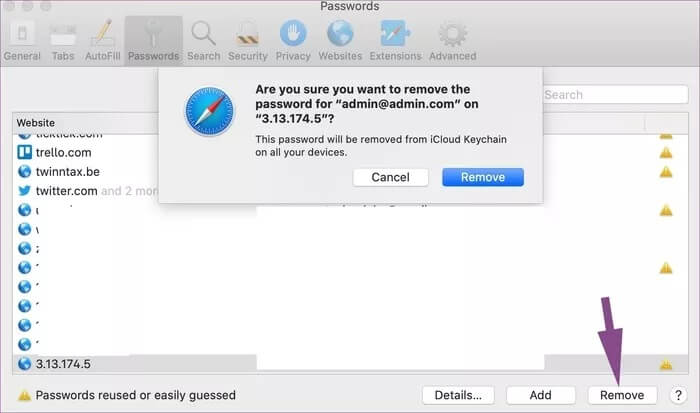 remove-password_935adec67b324b146ff212ec4c69054f كيفية إزالة كلمات المرور المحفوظة من iPhone
