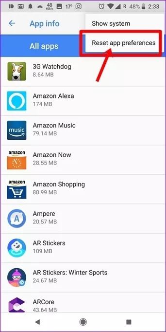 ماذا تعني إعادة تعيين تفضيلات L'applicationعلى نظام Android؟ وكيف نفعل ذلك - %categories