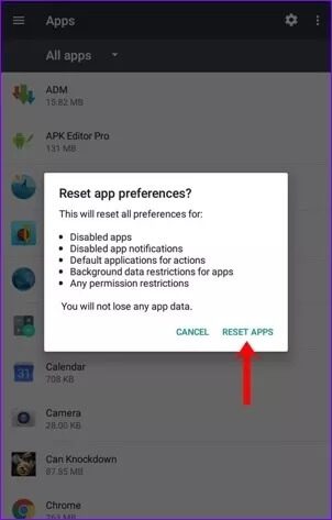 reset-app-preferences-android-8_935adec67b324b146ff212ec4c69054f ماذا تعني إعادة تعيين تفضيلات التطبيق على نظام Android؟ وكيف نفعل ذلك